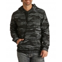 Rock & Roll Cowboy® Men's Camo Print Hoodie Black