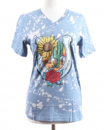 Ladies' Floral Desert Graphic Tee 2x