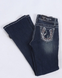 Grace in LA Girls' Horseshoe Pocket Bootcut Jean