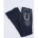 Grace in LA Girls' Horseshoe Pocket Bootcut Jean