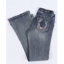 Grace in LA Girls' Horseshoe Pocket Bootcut Jean