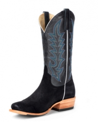 Horse Power® Men's Top Hand Black Suede Blue Goat