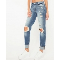 Kancan® Ladies' Hi Rise Boyfriend Jean