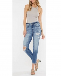 Kancan® Hi Rise Distressed Mom Jean