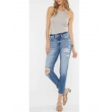 Kancan® Hi Rise Distressed Mom Jean