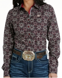 Cinch® Ladies' Performance LS Button Print