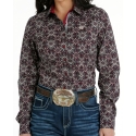 Cinch® Ladies' Performance LS Button Print