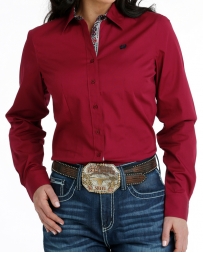 Cinch® Ladies' LS Solid Performance Top