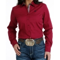 Cinch® Ladies' LS Solid Performance Top