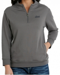 Cinch® Ladies' 1/4 Zip Logo Sweatshirt