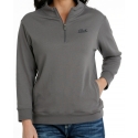 Cinch® Ladies' 1/4 Zip Logo Sweatshirt