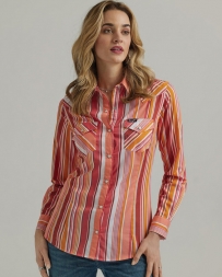 Wrangler® Ladies' Multi Striped Western Shirt