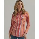 Wrangler® Ladies' Multi Striped Western Shirt