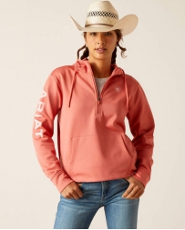 Ariat® Ladies' 1/2 Zip Tek Arm Logo Hoodie