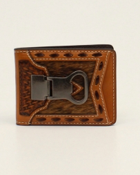 Ariat® Men's Bifold Money Clip Basketweave