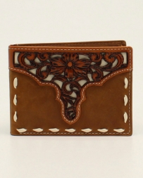 Ariat® Men's Bi Fold Tooled Overlay Stitch