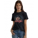 Wrangler® Ladies' Floral Graphic Logo Tee