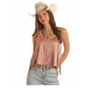 Rock and Roll Cowgirl® Ladies' Fringe Suede Tank