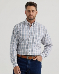 Wrangler® Men's GS LS 1 Pocket Button Plaid