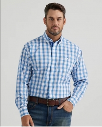 Wrangler® Men's GS LS 1 Pocket Button Plaid