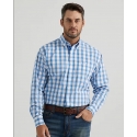 Wrangler® Men's GS LS 1 Pocket Button Plaid