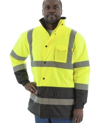 Men's Hi-Vis Waterproof Quilt Lined Parka