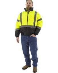 Men's Hi-Vis Waterproof Quilt Lined Jacket