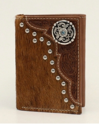 Nocona® Men's Trifold Round Concho Wallet