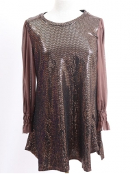 Ladies' Origami Sequin Holiday Dress