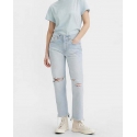 Levi's® Ladies' 501 Crop Jeans W/Distress