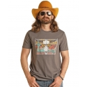 Rock & Roll Cowboy® Men's Dale Brisby Tee Charcoal