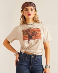 Ariat® Ladies' Rodeo Quincy Flag Tee