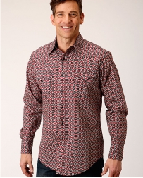 Roper® Men's 2 Pocket Snap Print