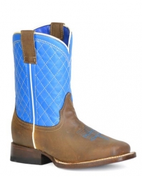 Roper® Kids' Criss Cross Blue Boot