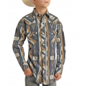 Rock & Roll Cowboy® Boys' Aztec LS Snap Shirt