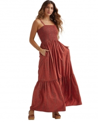 Wrangler® Ladies' Smocked Maxi Dress