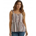 Wrangler® Ladies' Striped Peplum Top