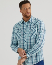 Wrangler® Men's Fashion L/S Snap Plaid