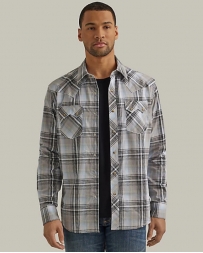 Wrangler Retro® Men's LS Slim Fit Plaid Snap