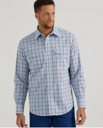 Wrangler® Men's Wrinkle Resistant LS Plaid Snap