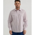 Wrangler® Men's Wrinkle Resistant LS Stripe