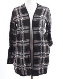 Ladies' Houndstooth Cardigan