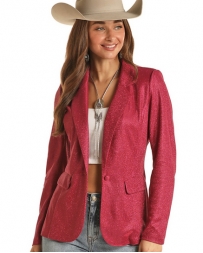 Rock and Roll Cowgirl® Ladies' Iridescent Blazer Hot Pink