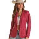 Rock and Roll Cowgirl® Ladies' Iridescent Blazer Hot Pink