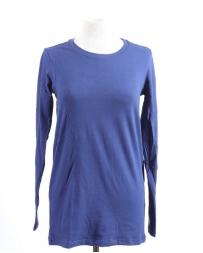 Ladies' LS Basic Crewneck Top