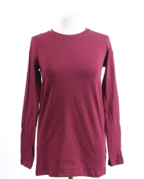 Ladies' LS Basic Crewneck Top