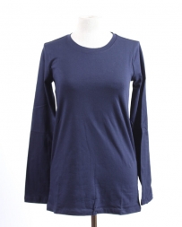 Ladies' LS Basic Crewneck Top