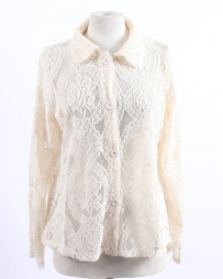 Ladies' Lace Crop Collar Jacket