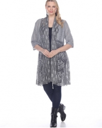 Ladies' Long Lace Scalloped Kimono