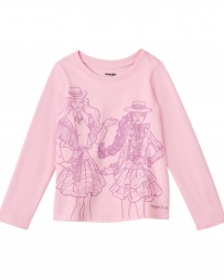 Wrangler® Girls' Barbie LS Graphic Tee